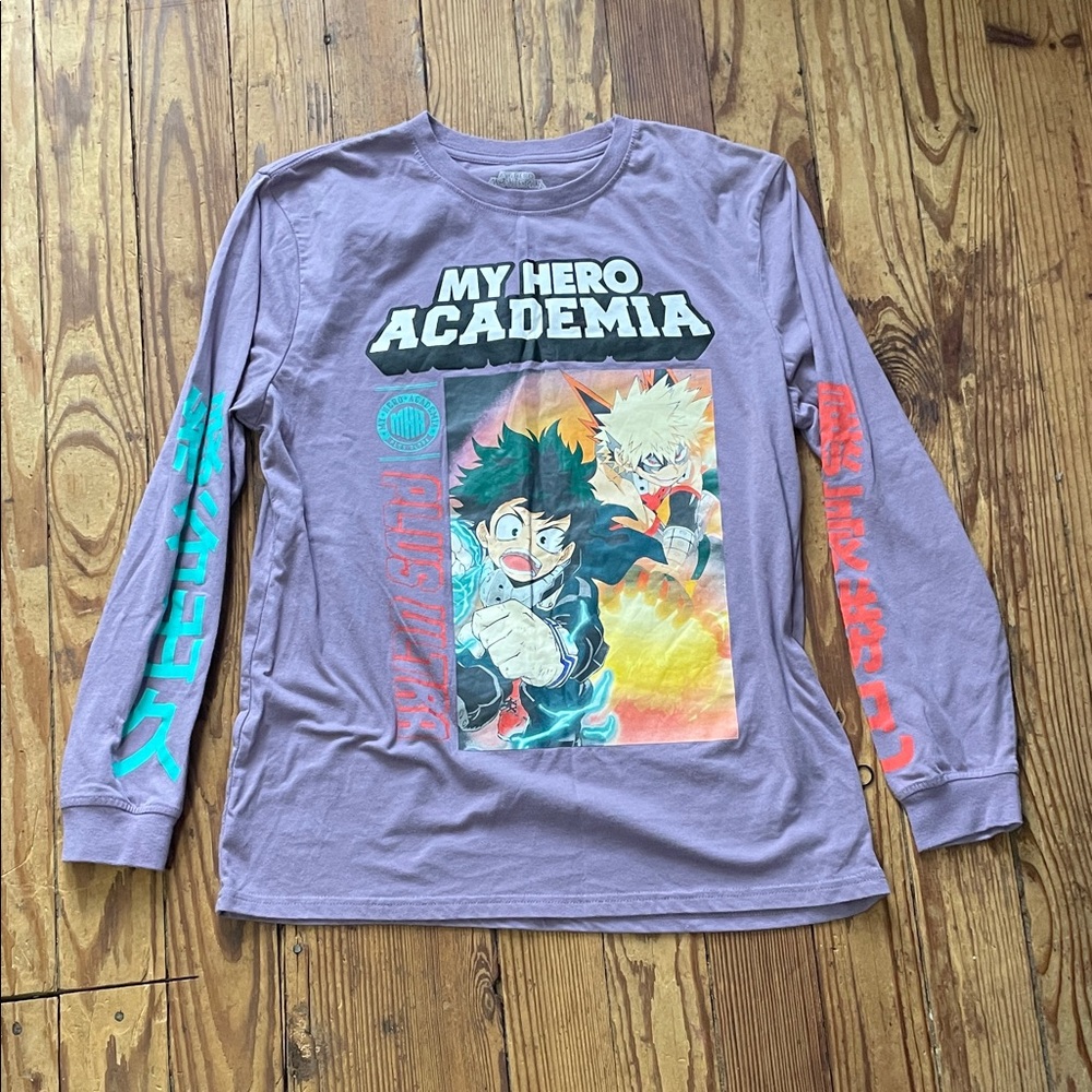 My Hero Academia Purple Long Sleeve Shirt
